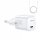 USB C 20W PD mini charger with USB C cable - Lightning Joyroom JR-TCF02 - white