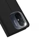 Dux Ducis Skin Pro Case For Xiaomi Redmi 11A / Poco C55 / Redmi 12C Flip Cover Card Wallet Stand Black