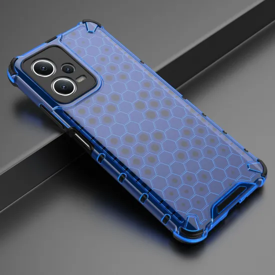 Honeycomb case for Xiaomi Redmi Note 12 5G / Poco X5 5G armored hybrid case blue