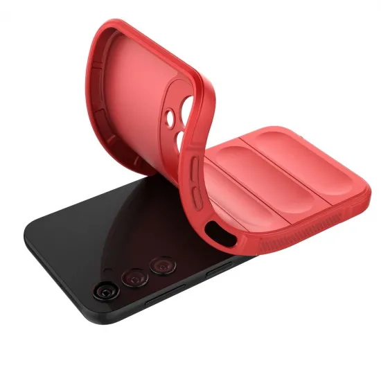 Magic Shield Case für Samsung Galaxy A24 4G flexible Panzerhülle rot