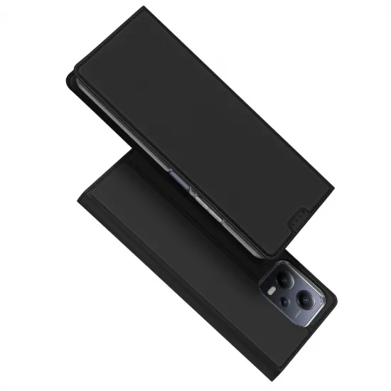 Dux Ducis Skin Pro case for Xiaomi Redmi Note 12 Pro+ flip cover card wallet stand black