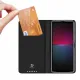 Dux Ducis Skin Pro Case for Sony Xperia 10 V Flip Card Wallet Stand Black