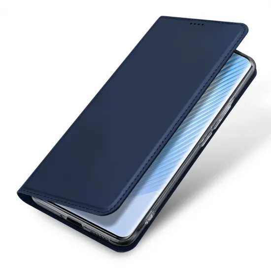 Dux Ducis Skin Pro Case for Honor Magic5 Flip Card Wallet Stand Blue