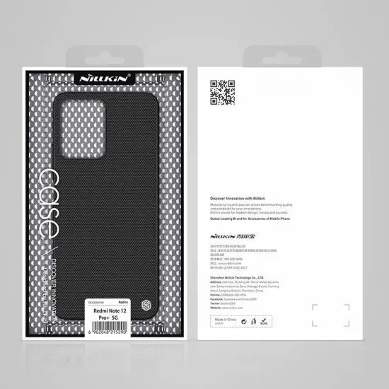 Nillkin Textured Case case for Xiaomi Redmi Note 12 Pro+ reinforced nylon cover black