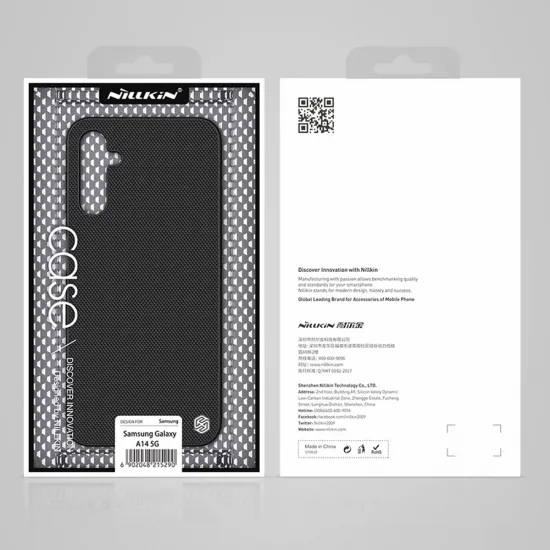 Nillkin Textured Case Case for Samsung Galaxy A14 5G / Galaxy A14 Reinforced Nylon Cover Black