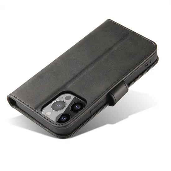 Magnetische Schutzhülle für Xiaomi Redmi Note 12 Pro / Poco X5 Pro 5G, mit Flip-Wallet-Ständer, Schwarz