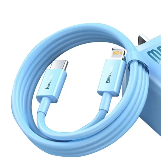 Baseus CAYS001903 Lightning - USB-C PD cable 20W 480Mb/s 1m - blue