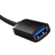 USB 3.0 extension cable 1.5m Baseus AirJoy Series - black