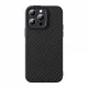 Armored case for iPhone 14 Pro Max compatible with MagSafe Baseus Synthetic Fiber tempered glass - black
