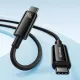Cable USB C - USB C 480Mb/s 240W 1m Baseus Tungsten Gold CAWJ040101 - black