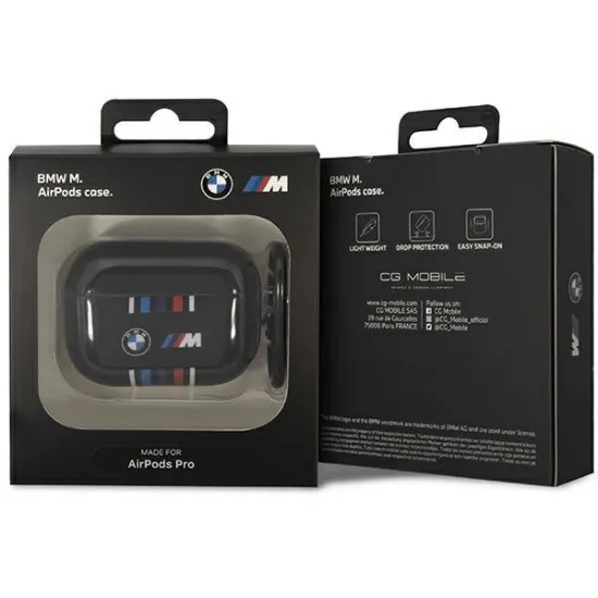 BMW BMAP22SWTK AirPods Pro cover black/black Multiple Colored Lines
