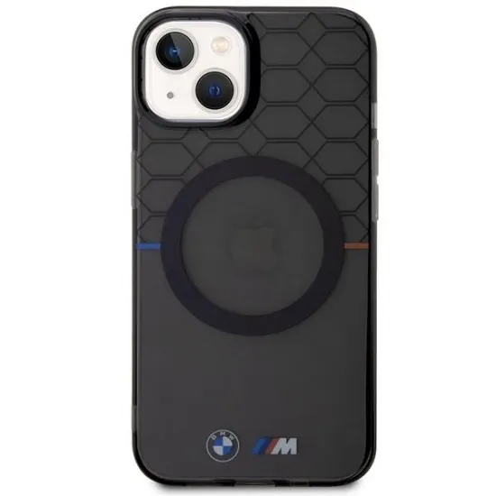 Case BMW BMHMP14SHGPK iPhone 14 6.1&quot; grey/grey Pattern MagSafe