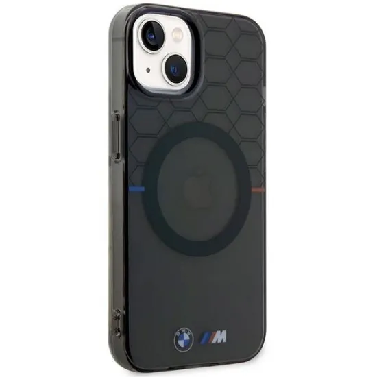Case BMW BMHMP14SHGPK iPhone 14 6.1&quot; grey/grey Pattern MagSafe