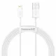 [RETURNED ITEM] Baseus Superior USB - Lightning cable 2.4A 1.5 m White (CALYS-B02)