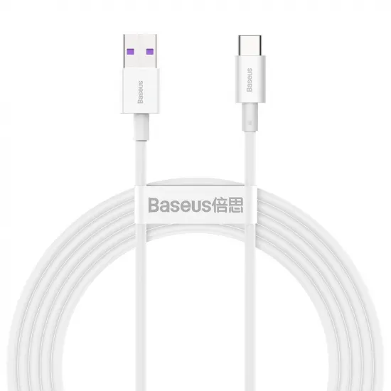 [RETURNED ITEM] Baseus Superior cable USB - USB TypeC 66 W 6A 2 m White (CATYS-A02)