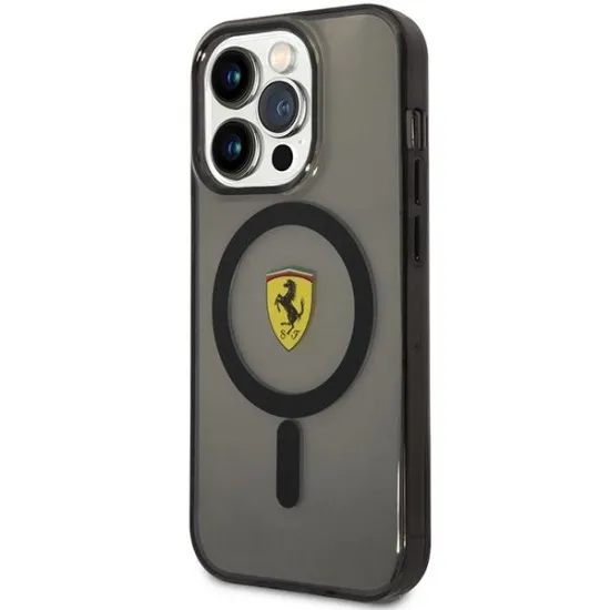 Ferrari FEHMP14LUKK iPhone 14 Pro 6.1" black/black hardcase Translucent Magsafe