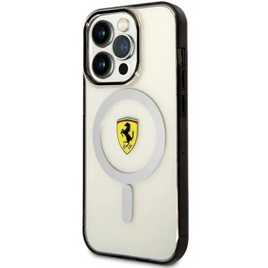 Ferrari FEHMP14LURKT iPhone 14 Pro 6.1" clear/transparent hardcase Outline Magsafe