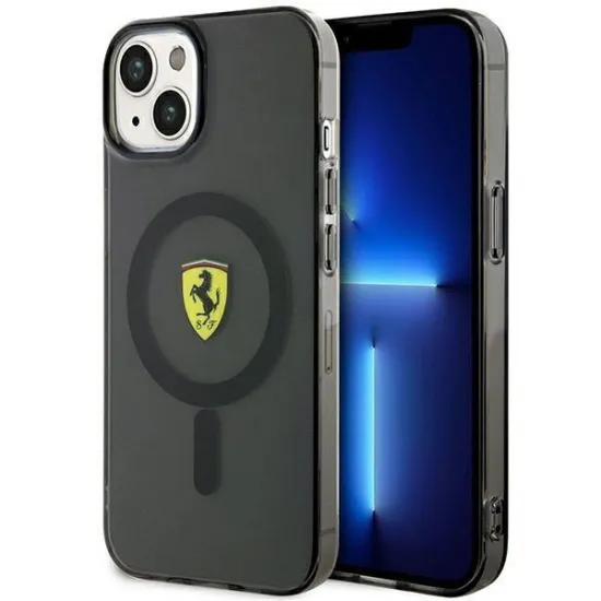 Ferrari FEHMP14MURKK iPhone 14 Plus 6.7" black/black hardcase Translucent Magsafe