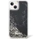 Guess Liquid Glitter Marble case for iPhone 14 - black