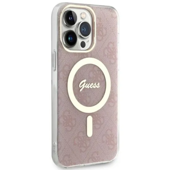 Guess GUHMP13XH4STP iPhone 13 Pro Max 6.7&quot; pink/pink hardcase 4G MagSafe