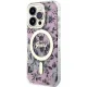 Guess GUHMP14LHCFWSP iPhone 14 Pro 6.1" pink/pink hardcase Flower MagSafe