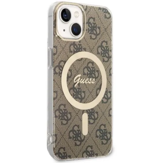 Guess GUHMP14MH4STW iPhone 14 Plus 6.7" brown/brown hardcase 4G MagSafe
