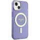 Guess GUHMP14MHCMCGU iPhone 14 Plus 6.7" purple/purple hardcase Glitter Gold MagSafe