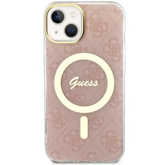 Guess 4G MagSafe case for iPhone 14 - pink