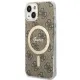 Guess 4G MagSafe case for iPhone 14 - brown