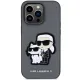 Karl Lagerfeld KLHCP14LSANKCPG iPhone 14 Pro 6.1" Hardcase Silber/Silber Saffiano Karl & Choupette