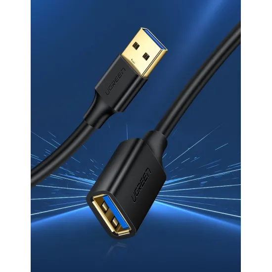 Ugreen cable extension cable USB 3.0 (female) - USB 3.0 (male) adapter 1m black (10368)