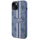 Guess GUHMP14MP4RPSB iPhone 14 Plus 6.7&quot; blue/blue hardcase 4G Printed Stripes MagSafe