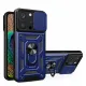Armor Camshield Case with Stand and Camera Cover for iPhone 15 Pro Max Hybrid Armor Camshield - Blue