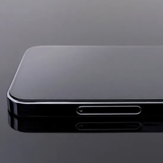 2pcs Full Screen Tempered Glass with Frame Case Friendly Wozinsky Full Glue iPhone 15 Pro - Black
