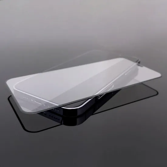 Full Screen Tempered Glass with Frame Case Friendly Wozinsky Full Glue iPhone 15 Pro - Black