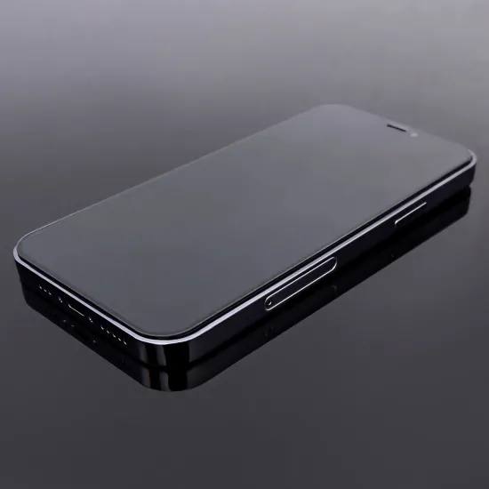 Wozinsky Full Glue iPhone 15 Plus Case Friendly Full Glue Tempered Glass with Frame - Black