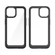 iPhone 15 Outer Space reinforced case with flexible frame - transparent