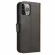 Wallet Case with Stand for iPhone 15 Magnet Case - Black