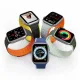 Magnetic Apple Watch SE, 9, 8, 7, 6, 5, 4, 3, 2, 1 (41, 40, 38 mm) Dux Ducis Strap (LD Version) - black and orange