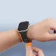 Magnetic Apple Watch SE, 9, 8, 7, 6, 5, 4, 3, 2, 1 (41, 40, 38 mm) Dux Ducis Strap (LD Version) - black and orange