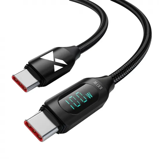 Wozinsky WUCCC2 USB-C - USB-C PD cable 100W 5A 480Mb/s 2m - black