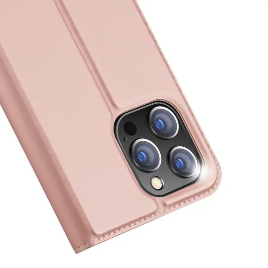 Dux Ducis Skin Pro Wallet Case for iPhone 15 Pro Max - Pink