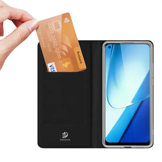 Dux Ducis Skin Pro Case Realme 11 Flip Card Wallet Stand Black