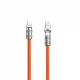 Dudao L24CC angled USB-C - USB-C cable 120W 1m adjustable - orange