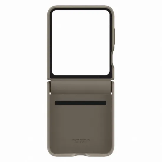 Eco-leather case for Samsung Galaxy Z Flip 5 - brown