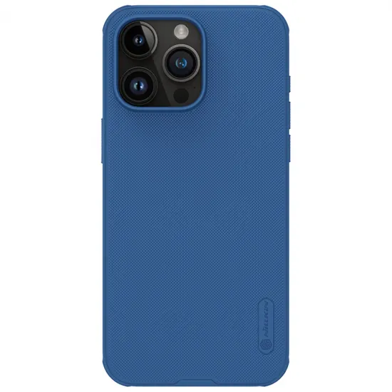 Nillkin Super Frosted Shield Pro reinforced case for iPhone 15 Pro Max - blue