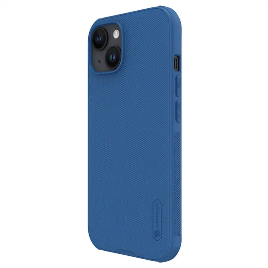 Nillkin Super Frosted Shield Pro reinforced case for iPhone 15 - blue
