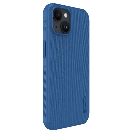Nillkin Super Frosted Shield Pro reinforced case for iPhone 15 - blue