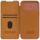 Nillkin Qin Pro Leather Flip Case with Camera Cover for iPhone 15 Plus - Brown