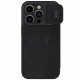 Nillkin Qin Pro Leather Flip Case with Camera Cover for iPhone 15 Pro - Black